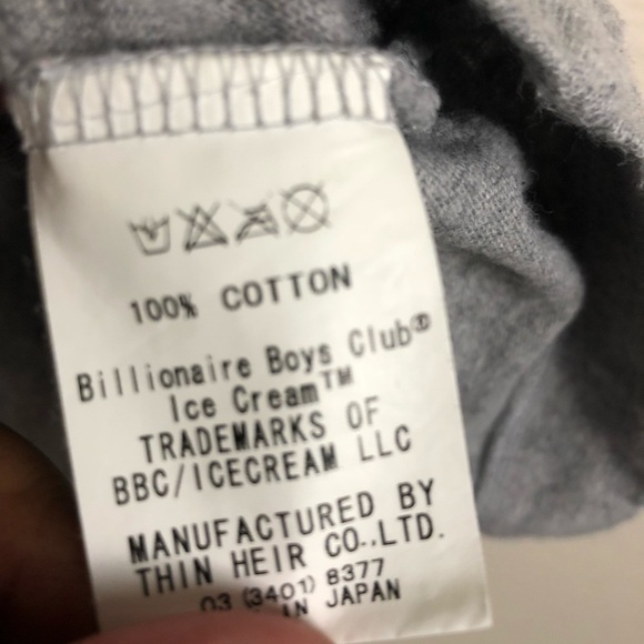 BBC Billionaire Boys Clubs Japan Ice Cream Large - Picture 7 of 8